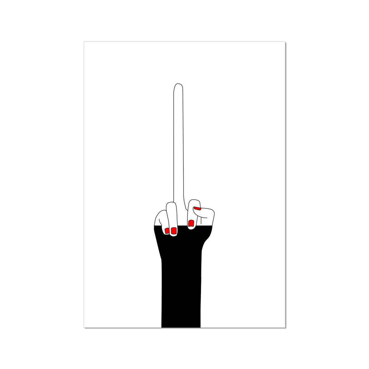 middle finger art text