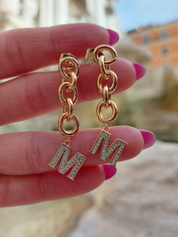 earrings chain summer