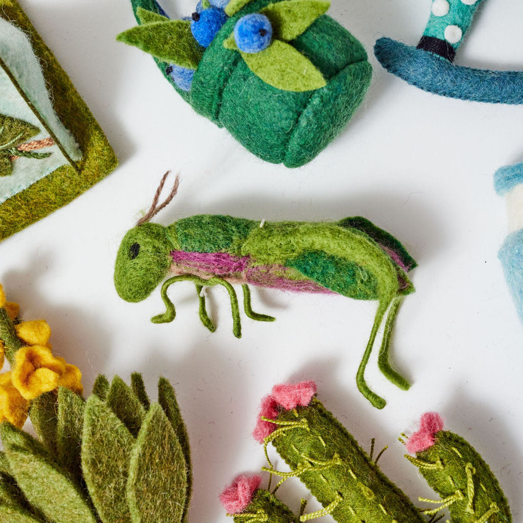 Handmade Wool Felt Frog and Toad Princes Whimsical Heirloom Gift