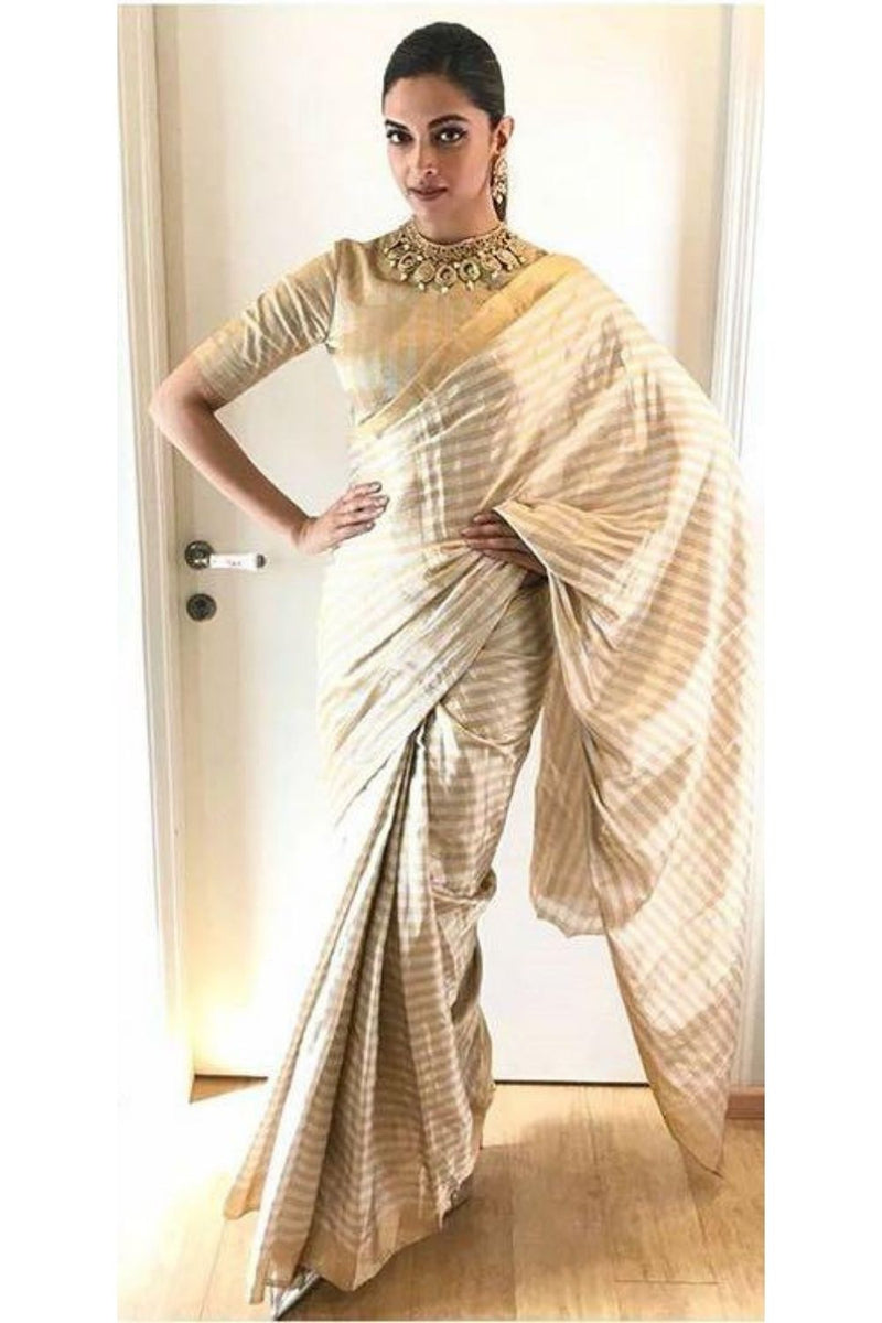 Deepika Chanderi saree – Pia Ka Ghar