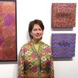 E Sherman Hayman during her exhibition at Cerulean Arts 