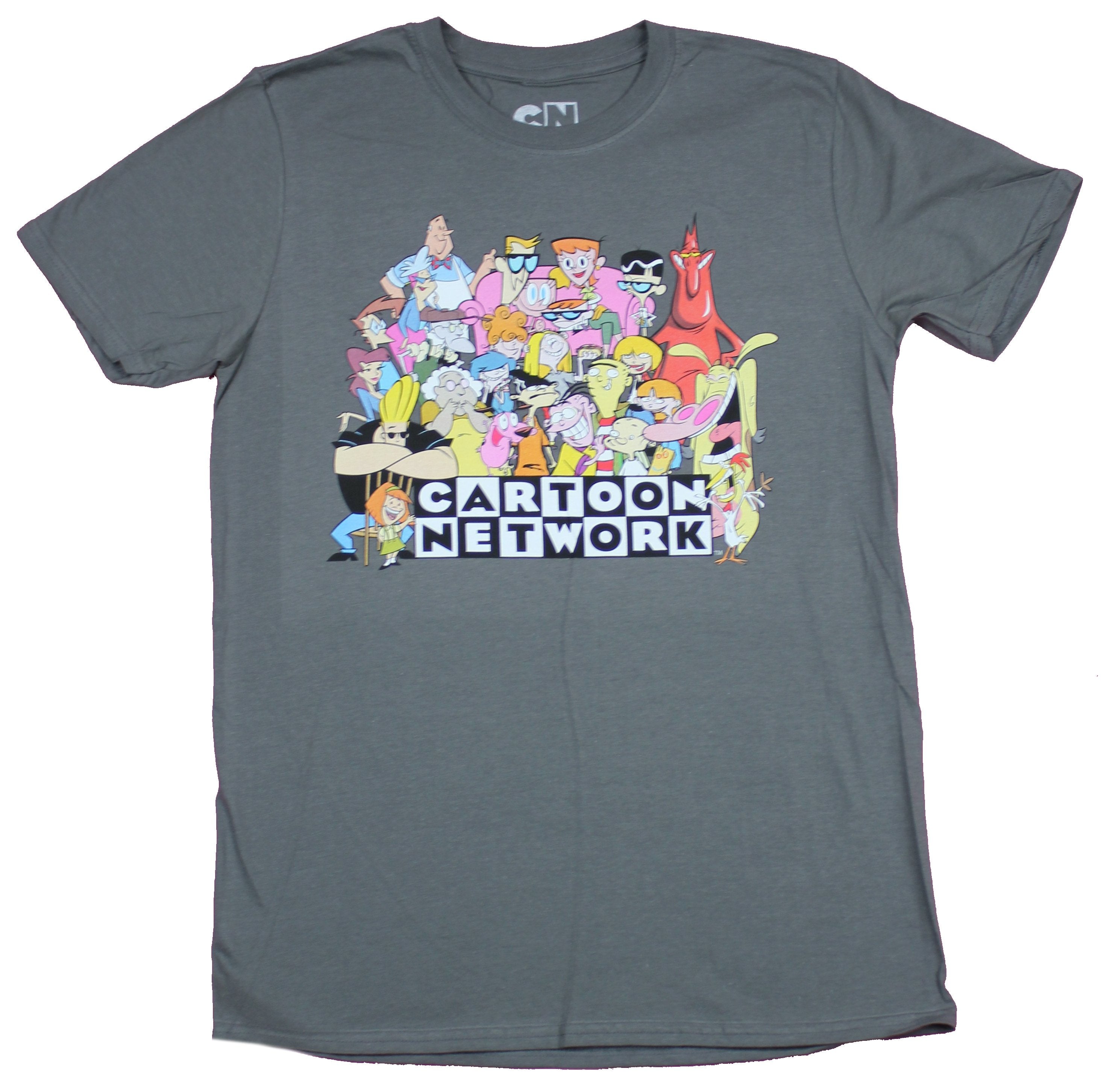 Cartoon Network Mens T-Shirt - Giant Character Collage Atop Logo