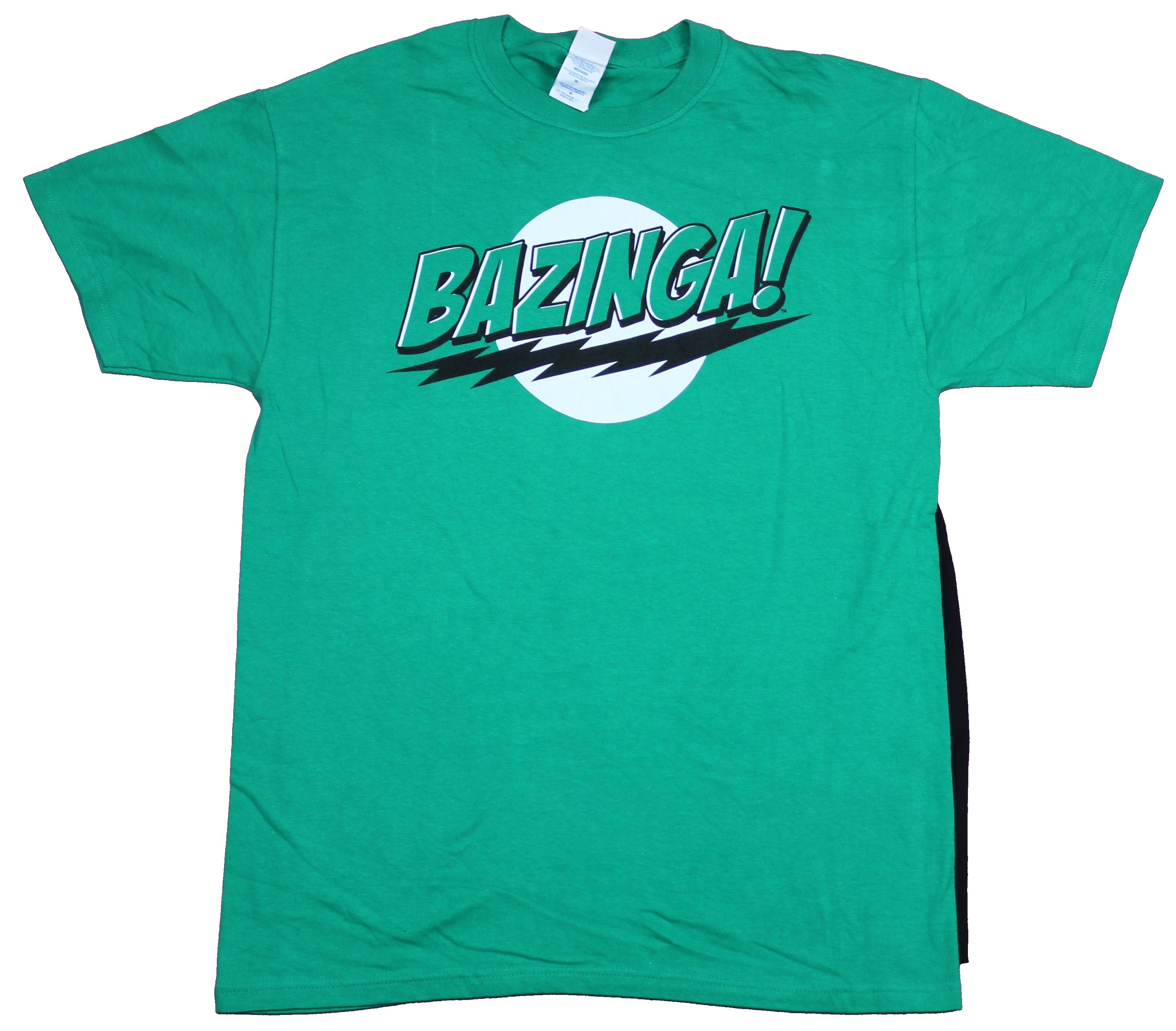 leerboek Mannelijkheid Sanctie The Big Bang Theory Mens T-Shirt - Bazinga Caped Classic Bazinga Logo