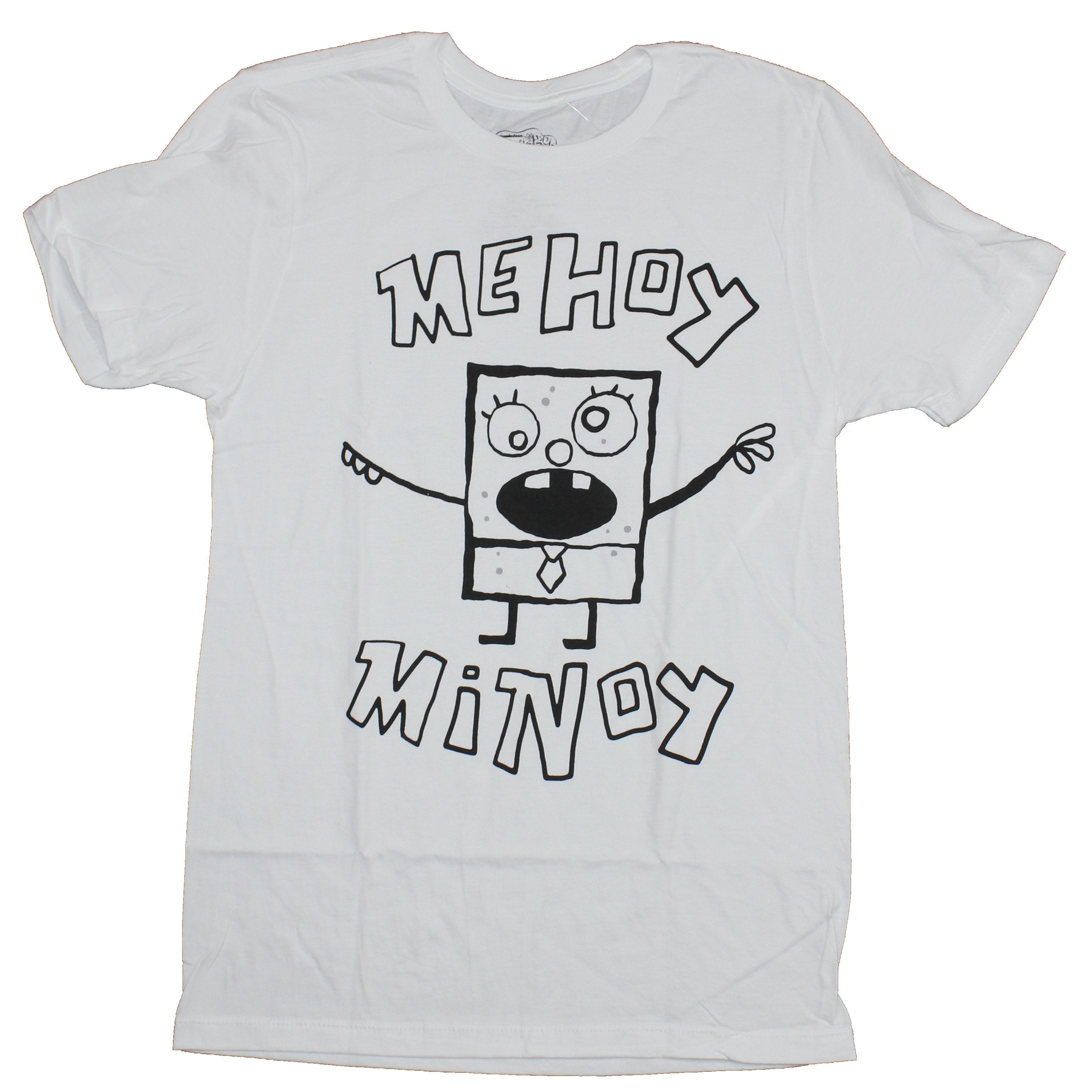 Spongebob Sqaurepants Mens T Shirt Me Hoy Minoy Crazy Bob Meme Image