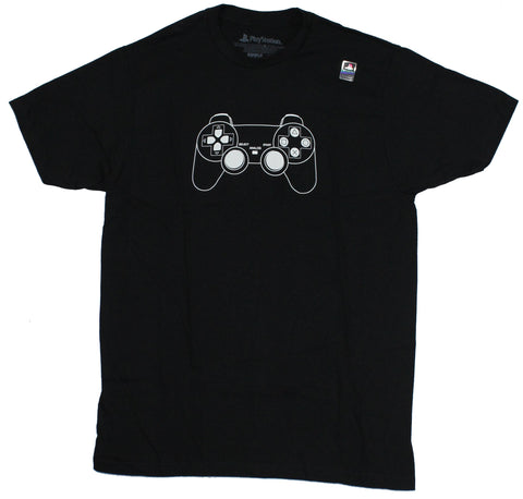 PlayStation Mens T-Shirt - Simple White Line Drawing ...