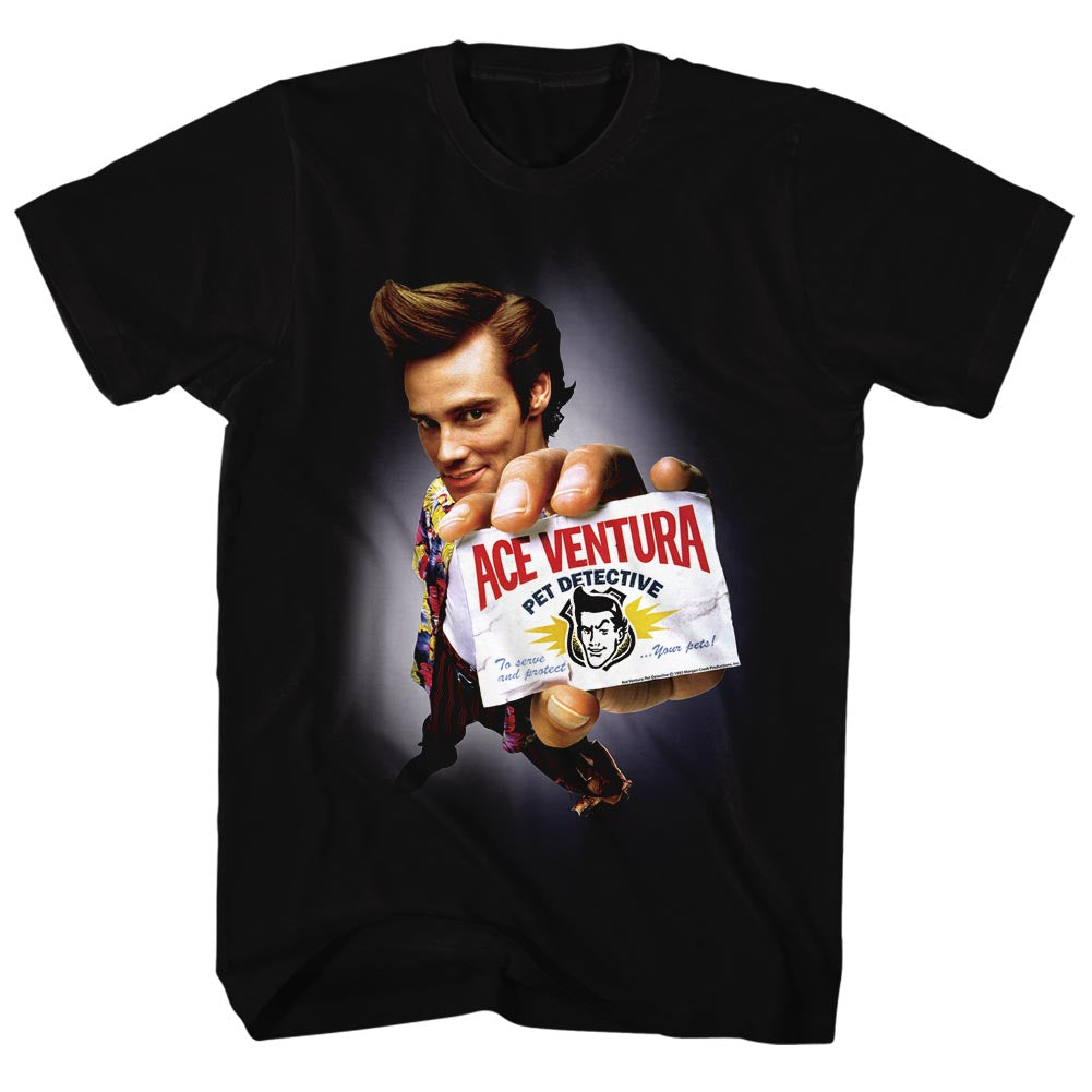 Ace Ventura Adult S/S TShirt Ventura Solid Black