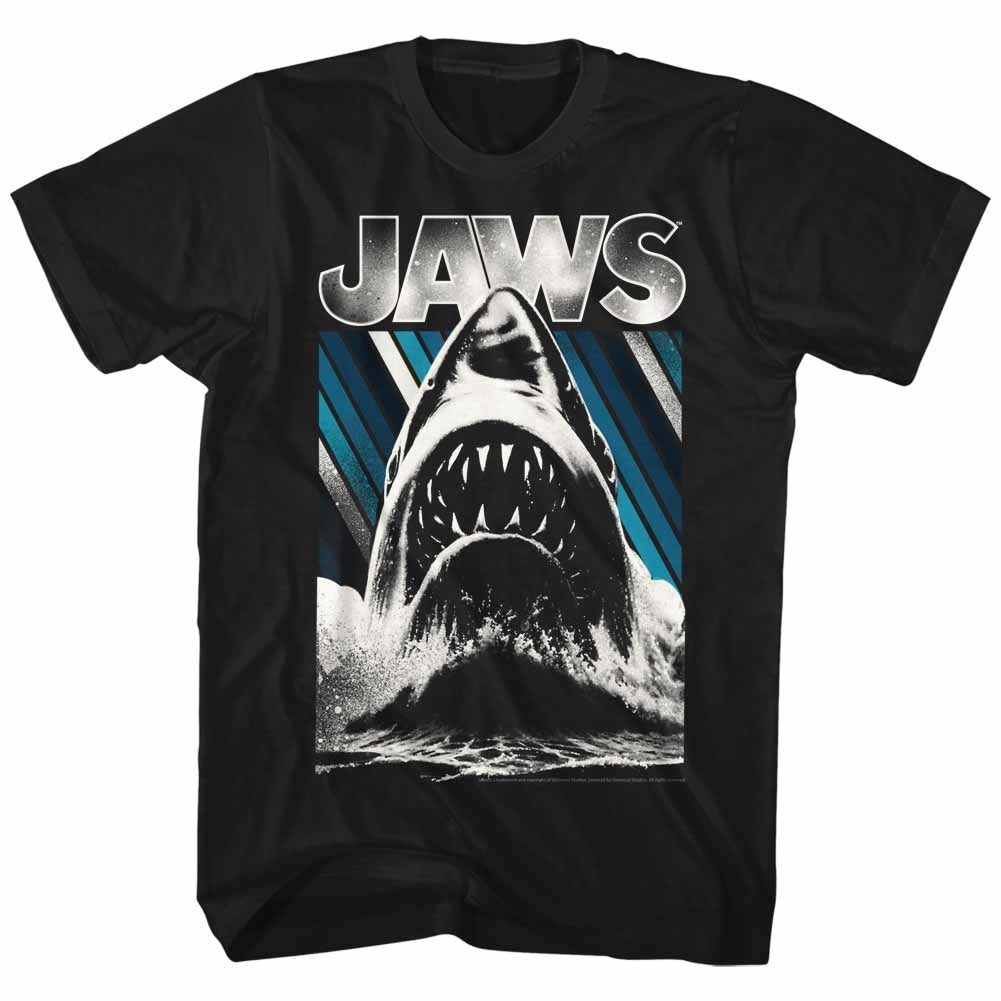 Jaws - Adult S/S T-Shirt - Jaws - Solid Black