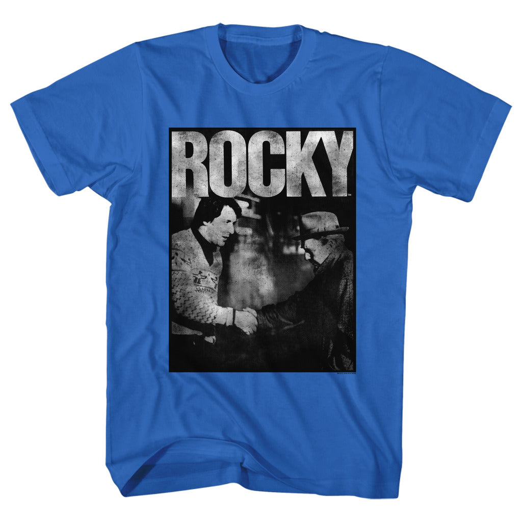 Rocky - Adult S/S T-Shirt - Handshake - Solid Royal