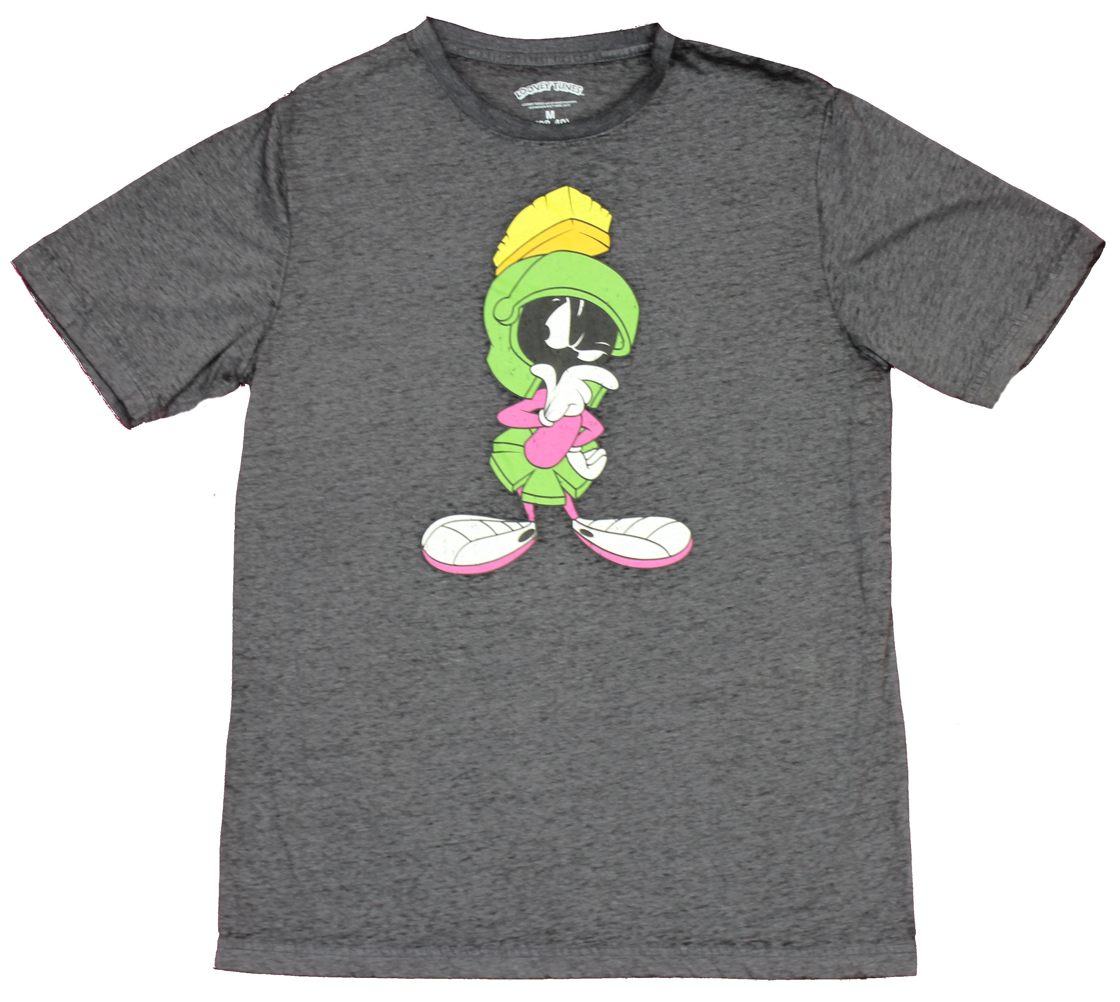 Looney Tunes Mens T-Shirt - Marvin the Martian Thinking Pose