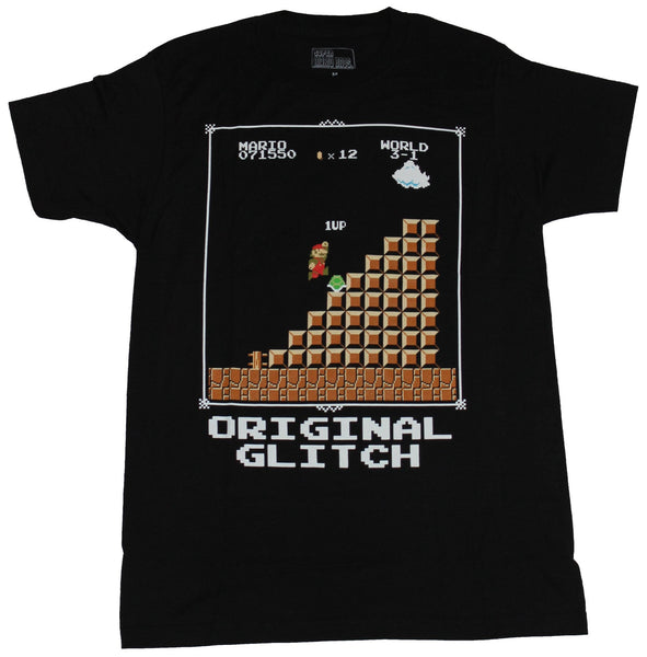 Super Mario Brothers Nintendo Mens T Shirt Original Glitch 1up Jump - sas shirt roblox