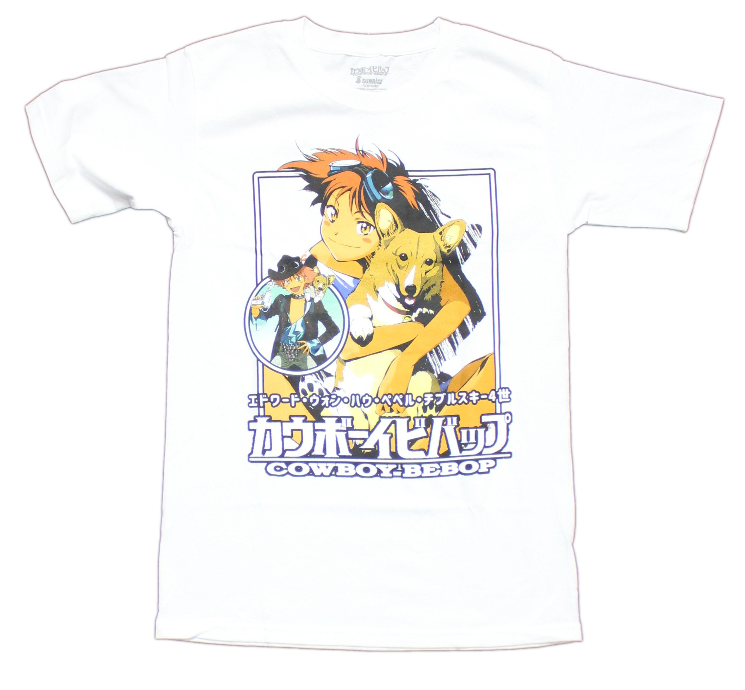 Cowboy Bebop Mens T-Shirt - Ed & Ein Collage Image