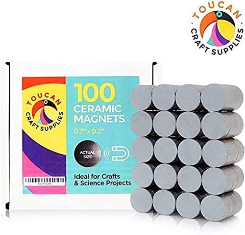 Ceramic Magnets 100 Round Discs 0 7 X 0 2 For Science Projects A