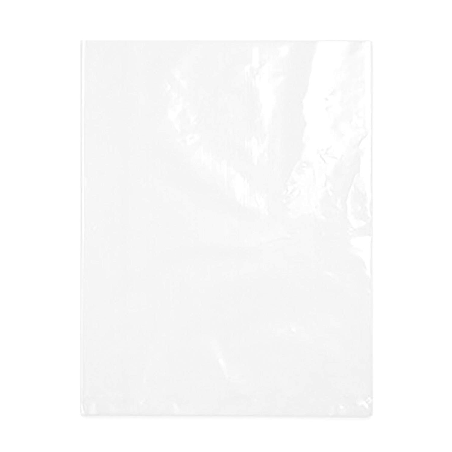 Clear Plastic Bags, 12 x 18 Inches, 100 Pack, Flat with Opening on One