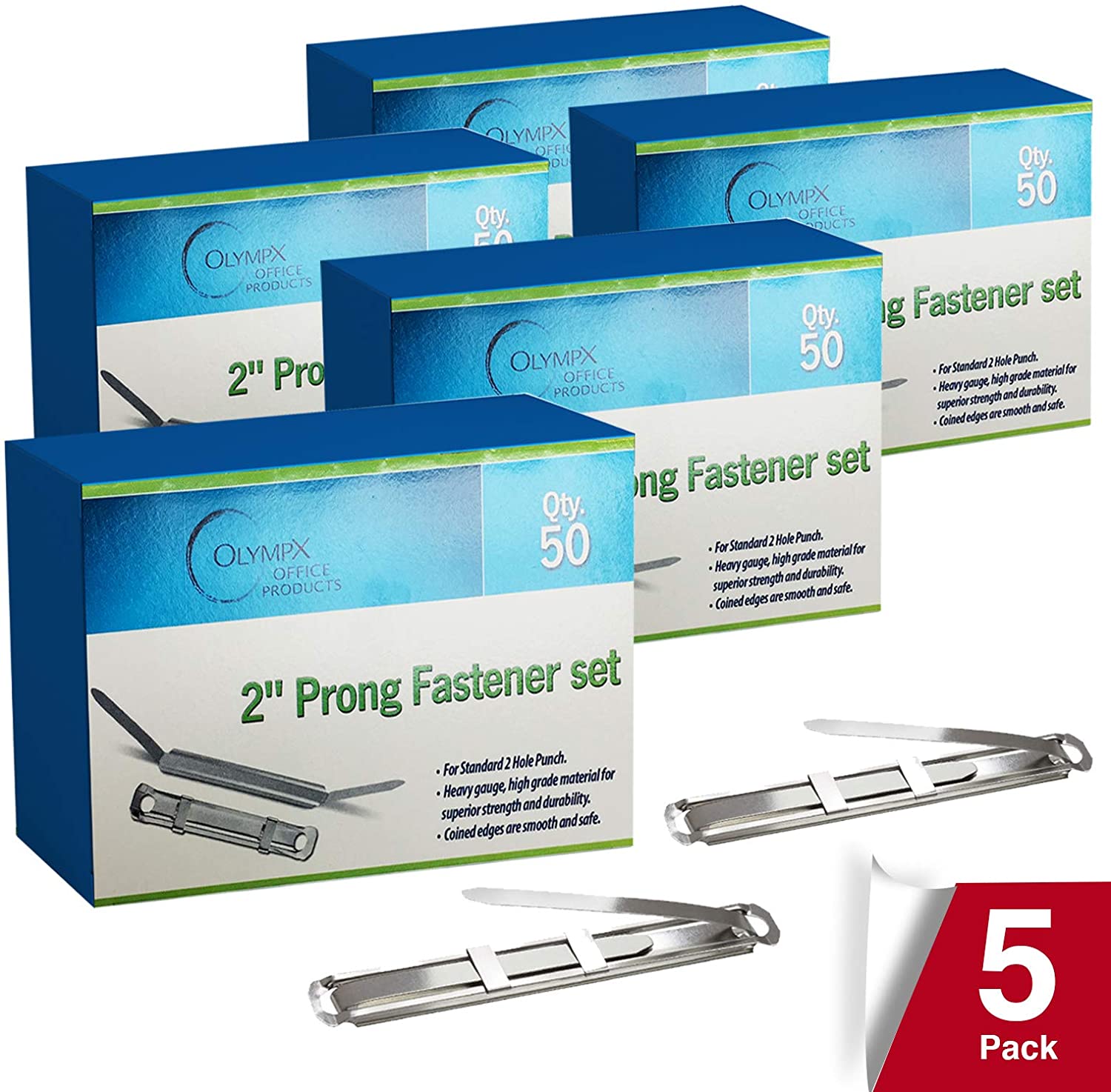 8 Brass Prong Paper Fasteners, 3 Capacity, Brass, 100-box — Sapphire  Purchasing