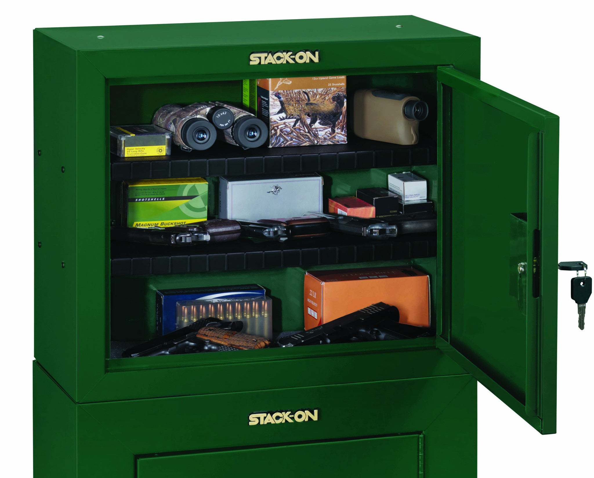 Stack On Pistol Ammo Security Cabinet With 2 Shelves Hunter