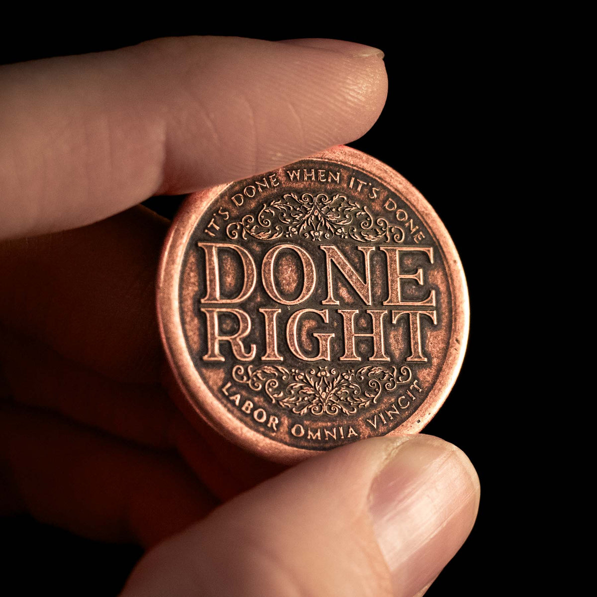 Done Right, Done Quick - Decision Maker Coin in Solid Copper