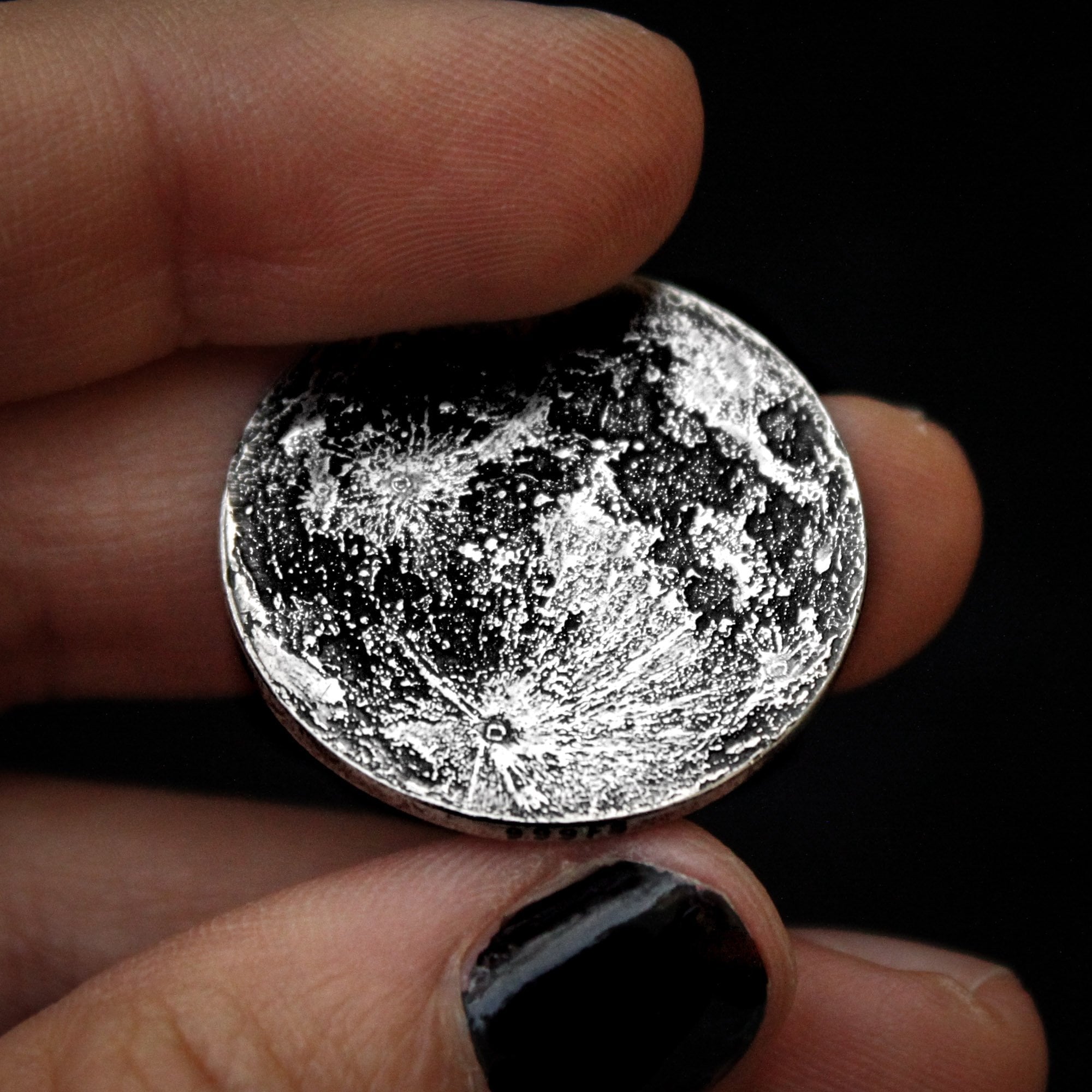 Full Moon Silver Coin