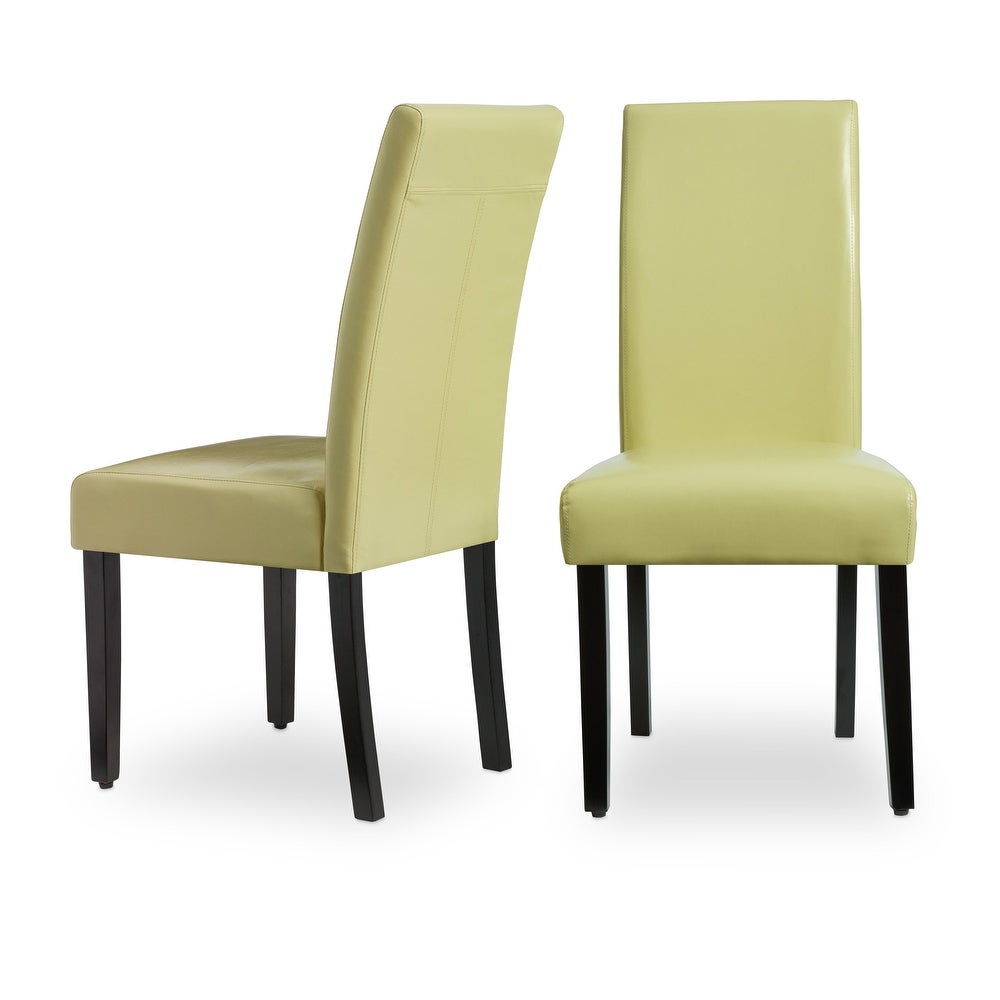 villa faux leather dining chairs