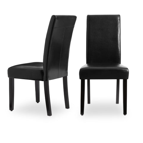 villa faux leather dining chairs