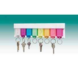 MMF STEELMASTER® 8-Key Plastic Wall Mount Rack 201400847 Multi-Color Tag