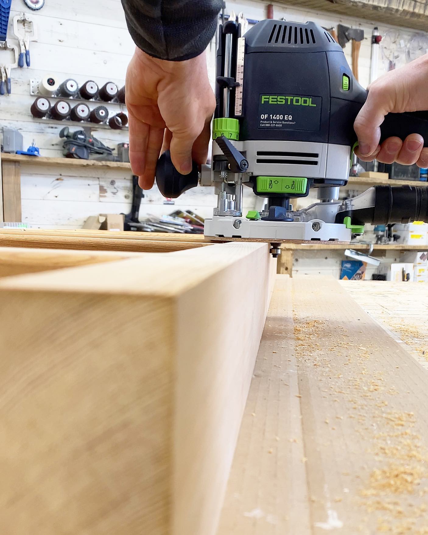 Festool router in action