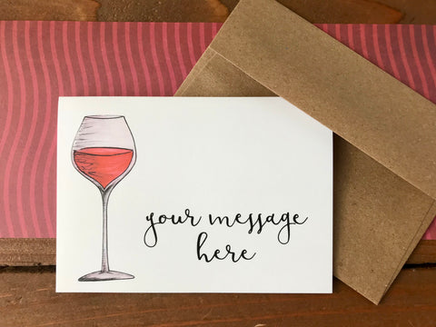 wine note cards