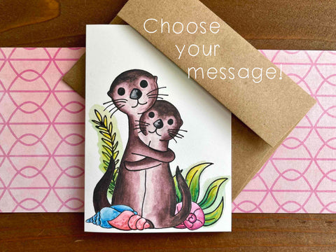 otter note card