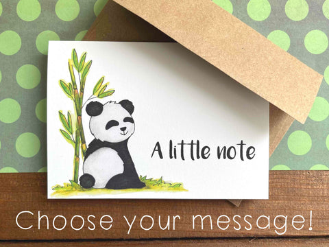 panda note card