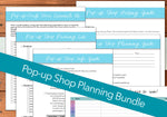 PRINTABLE The Ultimate Pop-up Shop Planning Bundle for Handmade Sellers | PDF Digital Download