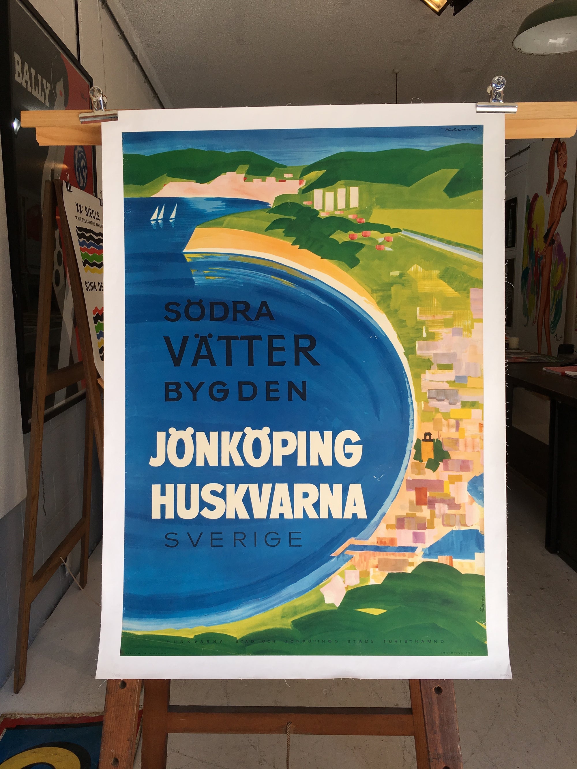 Kunst Sweden Gota Canal Large 23 X 33 A1 Size Swedish Vintage Travel Poster Antiquitaten Kunst Inkmax Jp