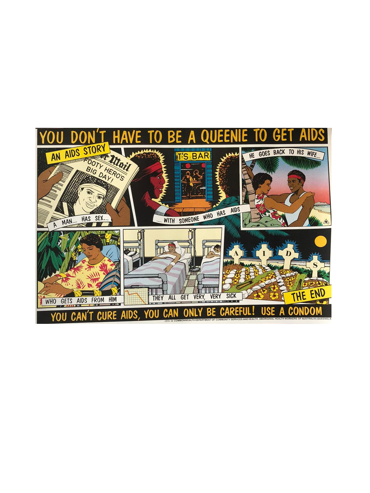 You don't have to be a queenie to get AIDS' Campaign Poster by Stephe –  Vintage Posters