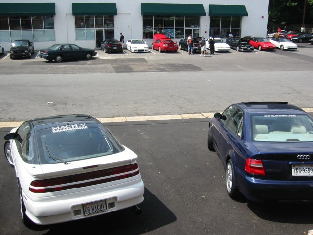 Looking out from the shop