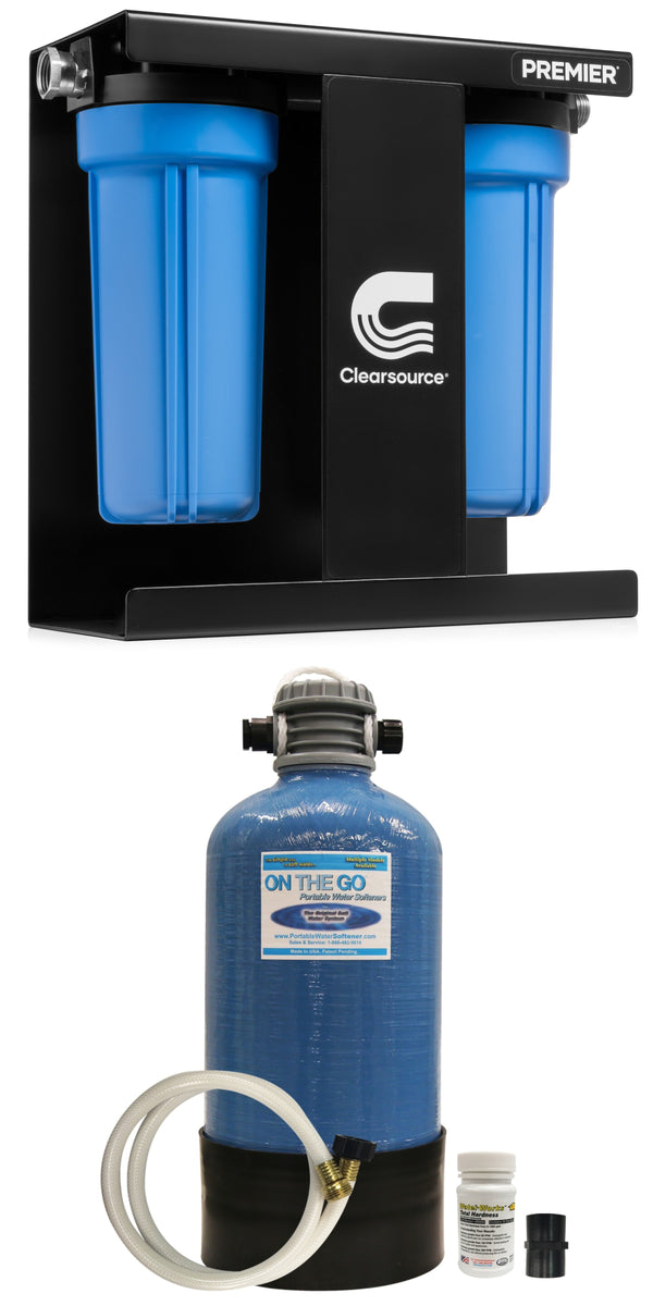  On The Go OTG4-DBLSOFT-Portable 16,000 Grain RV Water Softener  (NOT made in China, assembled by U.S. Workers in Indiana) : Automotive