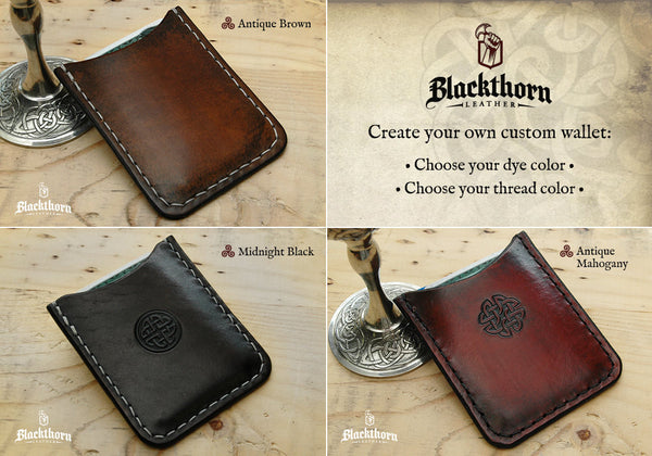 Bi-Fold Wallet - Minimalist Slim Style Full Grain Leather Wallet –  Blackthorn Leather