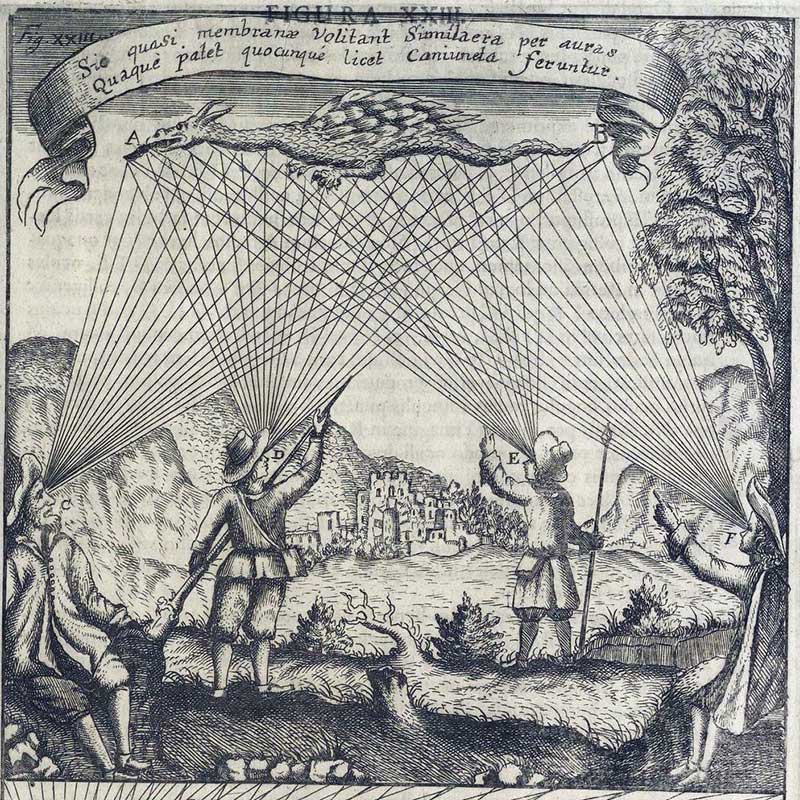 Johann Zahn's book Oculus Artificialis Teledioptricus Sive Telescopium_Camera Obscura phenomenon illustration