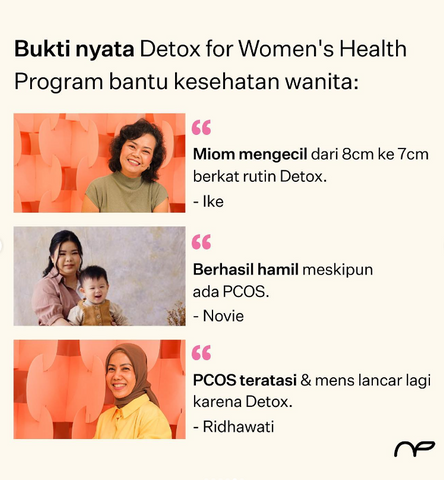 cerita sukses dari detox women's health