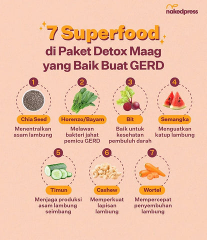 makanan yang baik untuk asam lambung maag gerd