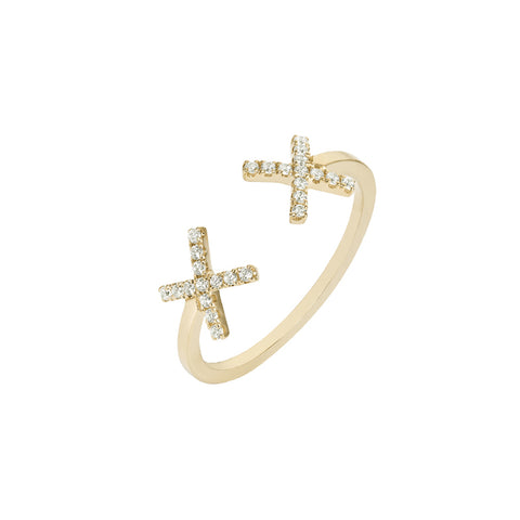 RUIFIER Elements Diamond Cross Ring