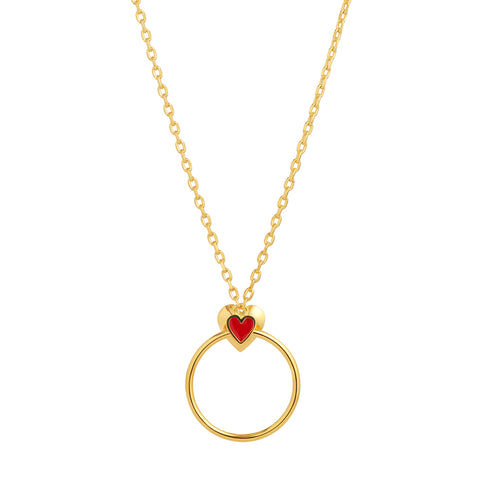 RUIFIER Orbit Infinity Heart Pendant 