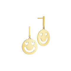 Super Smitten Disc Earrings Yellow Gold Vermeil