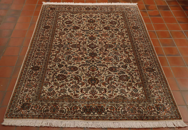 Fine Kashmir silk rug - 306279