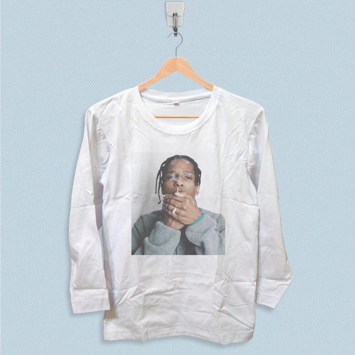 asap rocky white t shirt