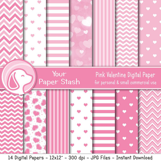 Valentine's Day Conversation Heart Digital Paper Backgrounds – Your Paper  Stash