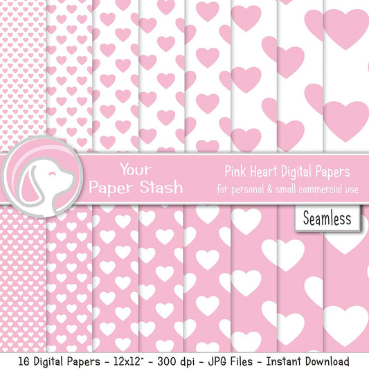 Valentine's Day Conversation Heart Digital Paper Backgrounds – Your Paper  Stash