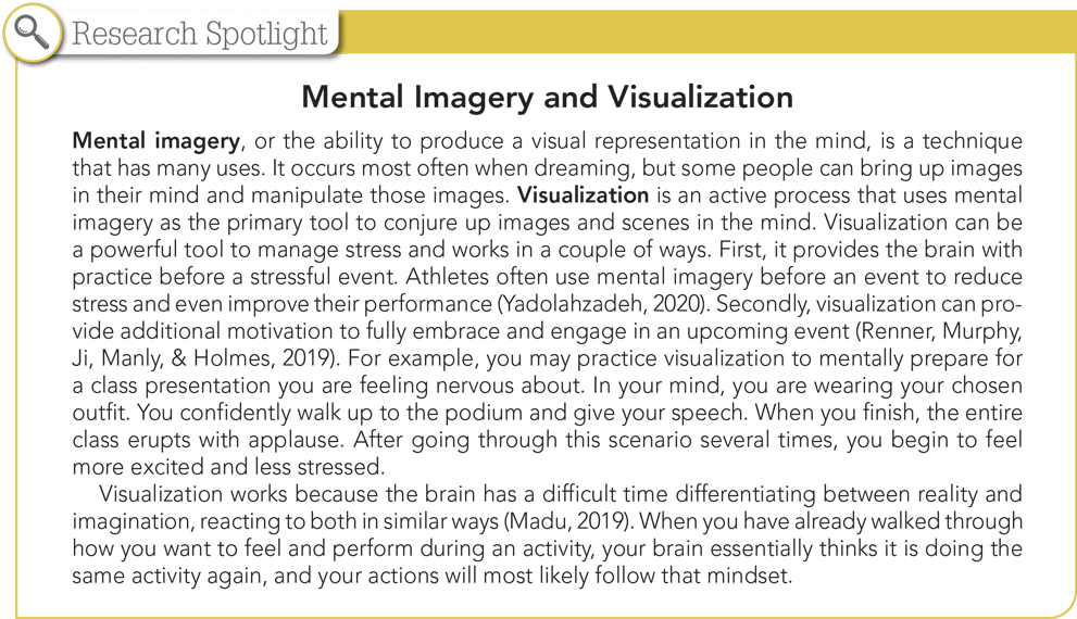Research Spotlight Mental Imagery and Visualization