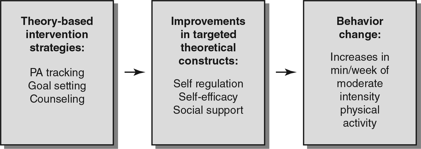 Figure 4.1 Using theoretical constructs to change physical activity motivation.