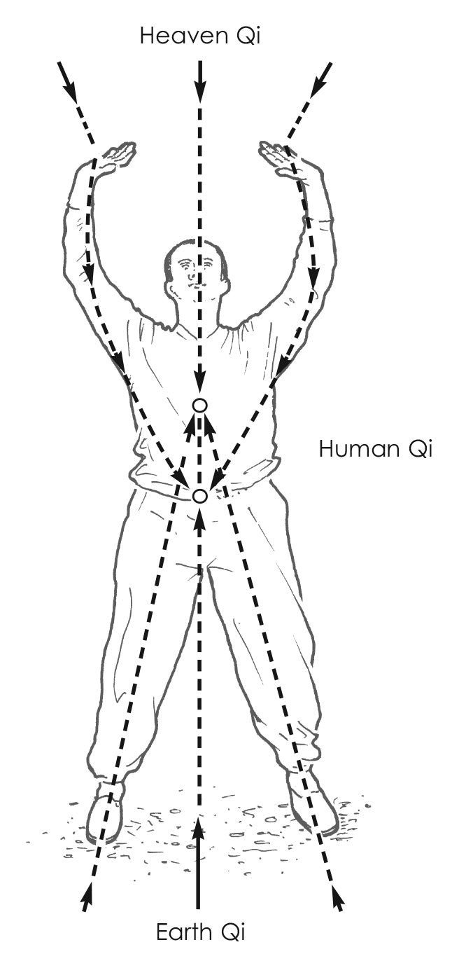 Figure 1: Human Qi as a melding of Heaven Qi and Earth Qi.