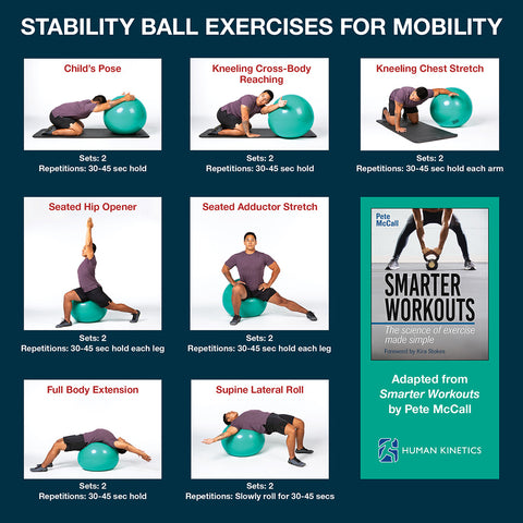 Stability ball exercises for mobility – Human Kinetics