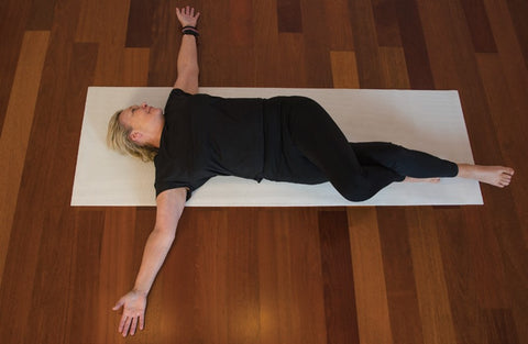 Reclining twist from Yin Yoga 50+