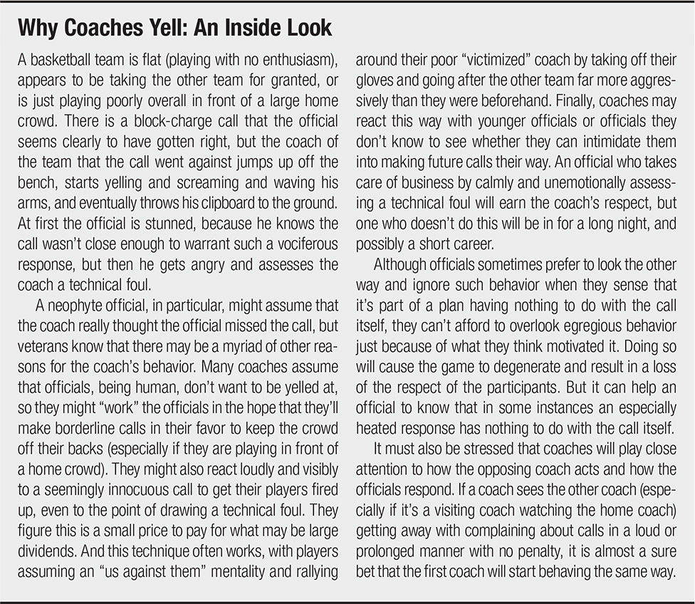 Why Coaches Yell: An Inside Look